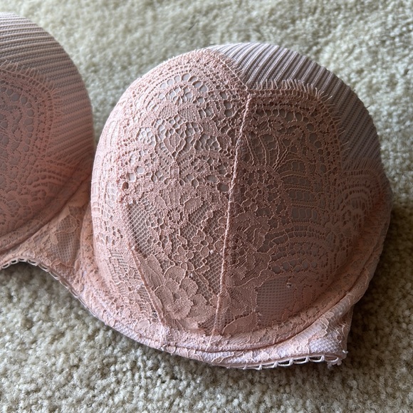 Light Pink Victorias Secret Lace Dream Angels Multi Way Bra - Picture 4 of 8